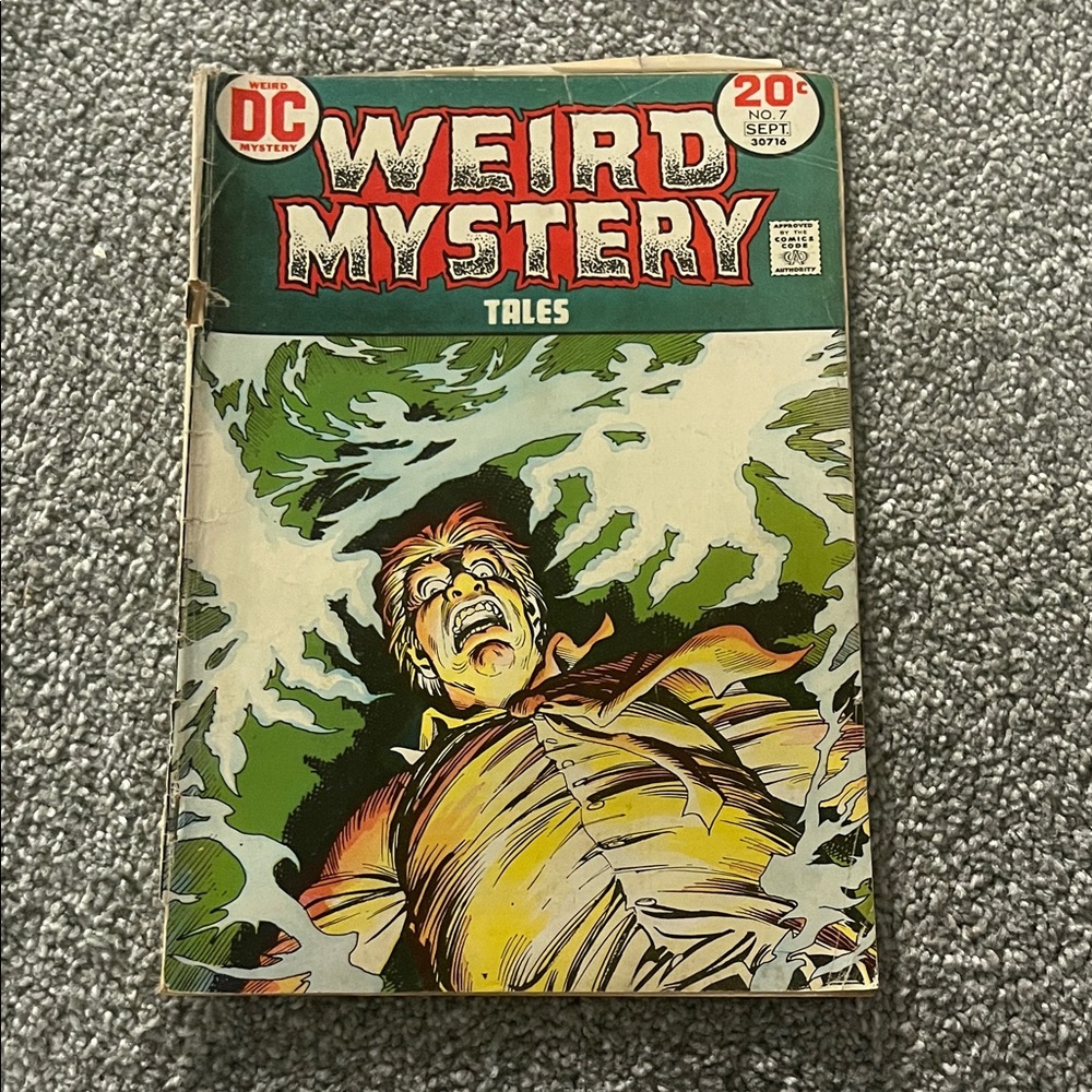 DC Comics Weird Mystery Tales with Green and Yellow Cover